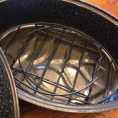 Black Graniteware Large roaster