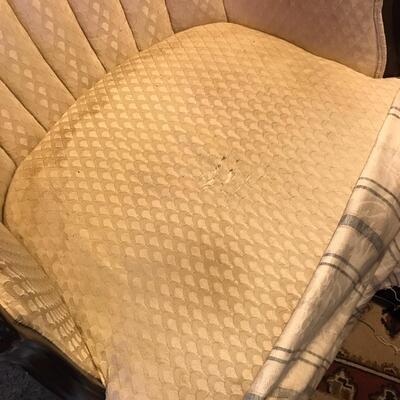 Pair of white Wing Back chairs