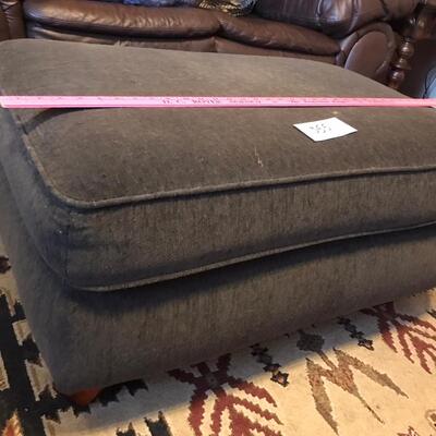 Large Gray Ottoman