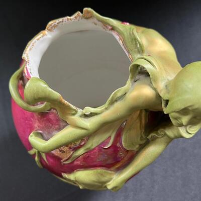 Miklos Zsolnay Inspired Art Nouveau Porcelain art pottery piece
