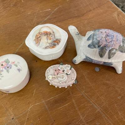 Trinket Box Lot of 4 Pieces