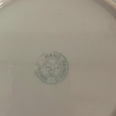 Vintage Japanese Blue Lusterware Plates