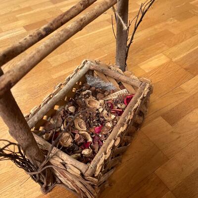 Rustic Decor Basket made out of Tree Limbs
