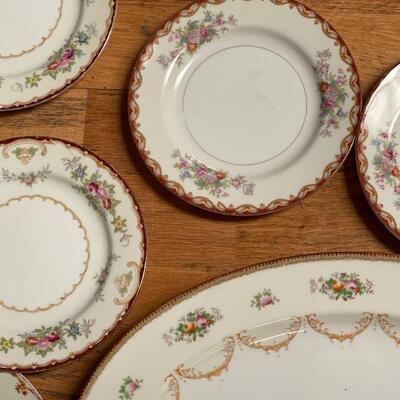 Vintage Plate Set - 11 Pieces