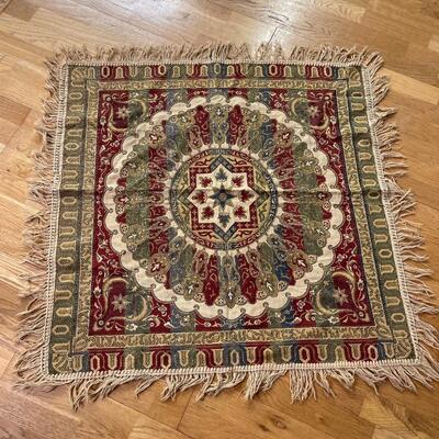 Mid Century intage Moorish Silk Textile From Granada Spain