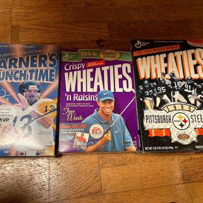 3 Vintage Wheaties Boxes