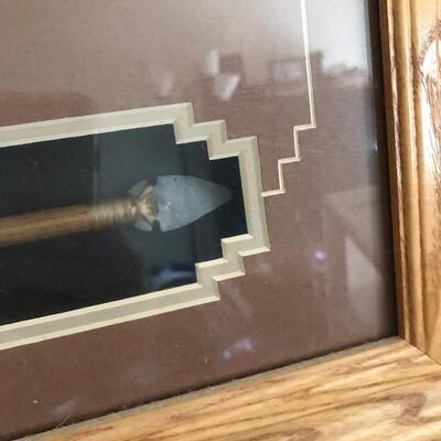 Native American Framed Scene Print with Arrow