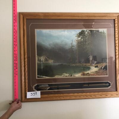 Native American Framed Scene Print with Arrow