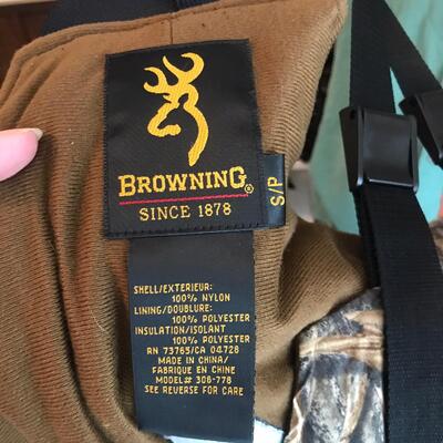 Browning Mens Camo Overalls Mens Small