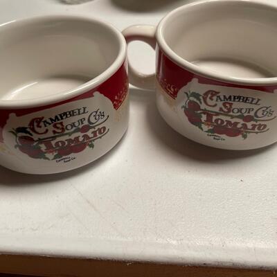 Two Campbell Soup Company 2000 Tomato Soup Bowls