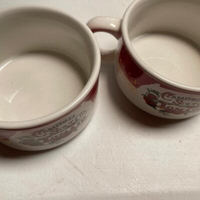 Two Campbell Soup Company 2000 Tomato Soup Bowls