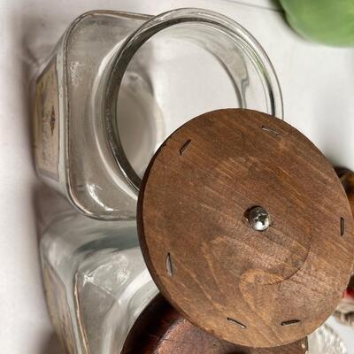 Vintage Anchor Hocking 3 Piece Canister Set