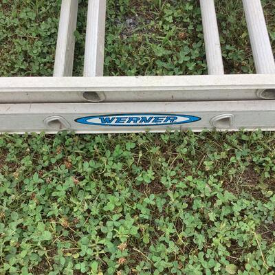 5022 Large Aluminum 24' Werner Extension Ladder