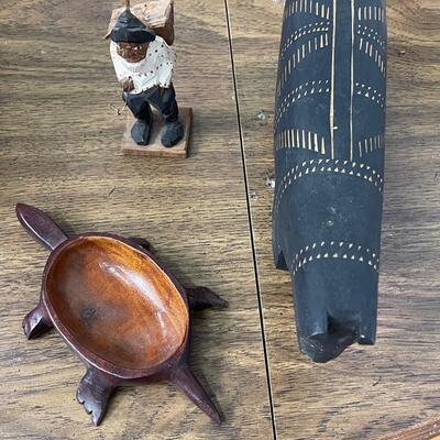 Misc Hand Carved Wood Lot