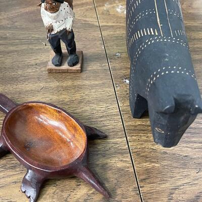 Misc Hand Carved Wood Lot