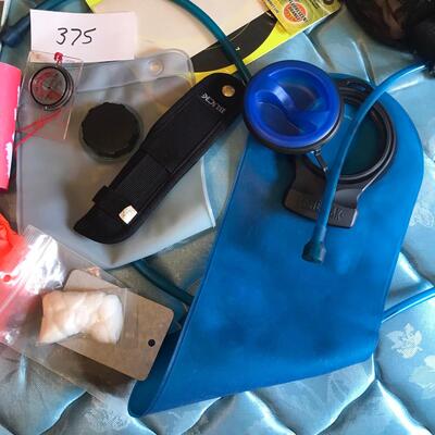 Box lot of misc hunting supplies