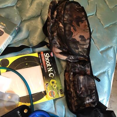Box lot of misc hunting supplies