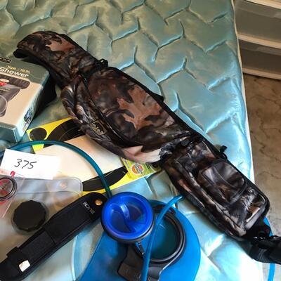 Box lot of misc hunting supplies