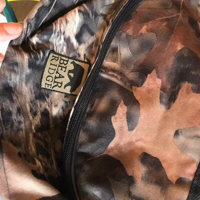 Box lot of misc hunting supplies