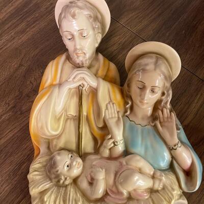 Birth of Jesus Ceramic Wall Plaque