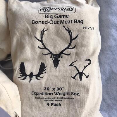 Big Game Meat Bags Lot of 3
