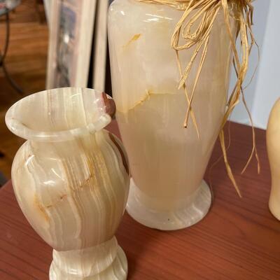 Vintage Alabaster Marble 3 Piece Lot