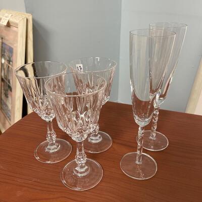 5 Crystal Glasses