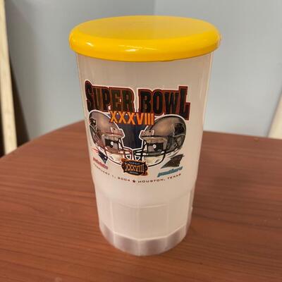 New Orleans Saints Super Bowl Win Plastic Glass with Lid