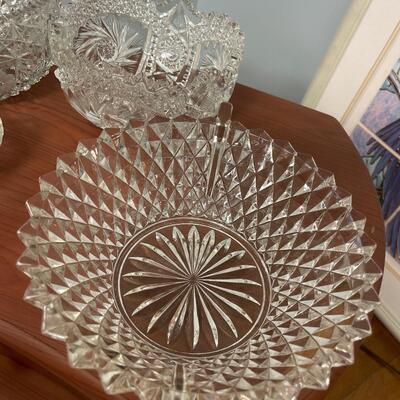 Vintage Cut Crystal 4 Piece Lot