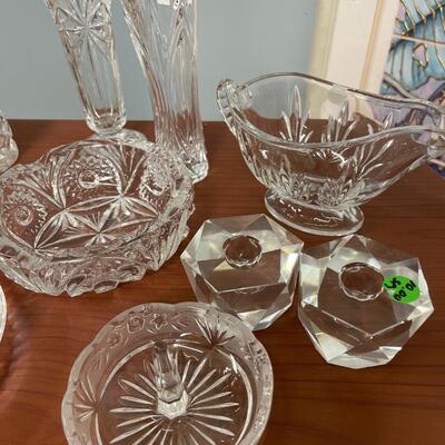 Vintage Lead Crystal Lot-9 Pieces