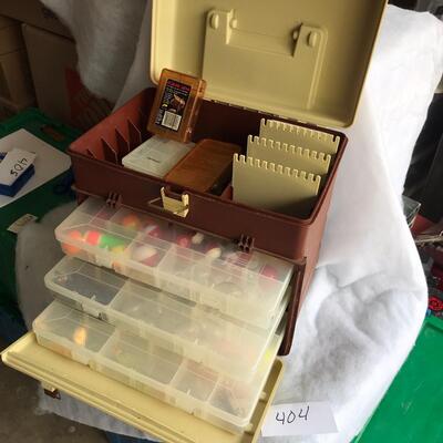 Tackle Box w/ Lots of Stuff & Lures