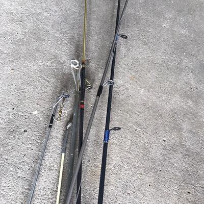 Lot of 6 Fishing Poles