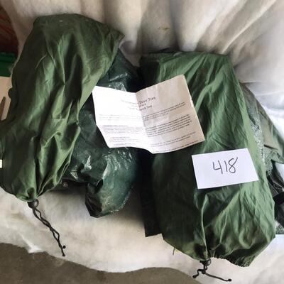 Two  Scout Backpack Tents Complete