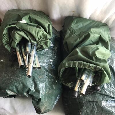 Two  Scout Backpack Tents Complete