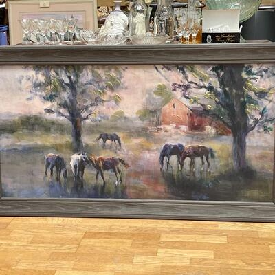 Daybreak on the farm by Marilyn Hageman