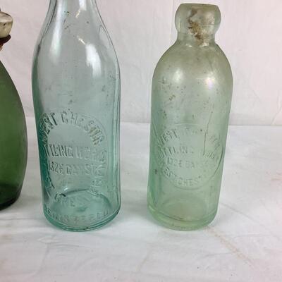 5040 Set of 4 Antique Liquor West Chester Bottles