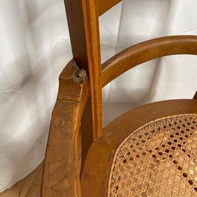 Vintage Cane Chair with arms