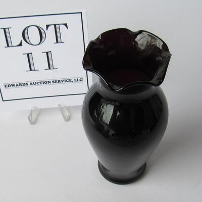 Smaller Black Amethyst Bud Vase