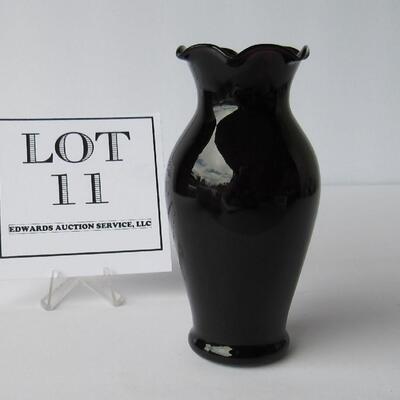 Smaller Black Amethyst Bud Vase