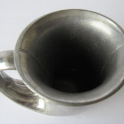 Older Metal Horn Shape Mug, USA