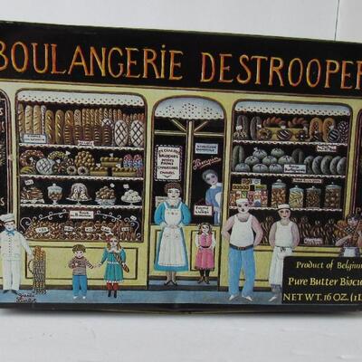 Older Larger Belgium Boulangerie Destrooper Butter Biscuit Tin