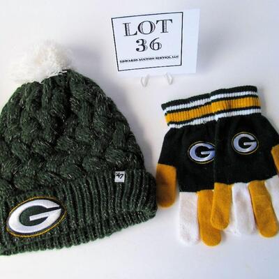 Green Bay Packers Winter Hat and Gloves