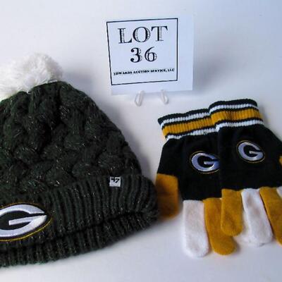 Green Bay Packers Winter Hat and Gloves