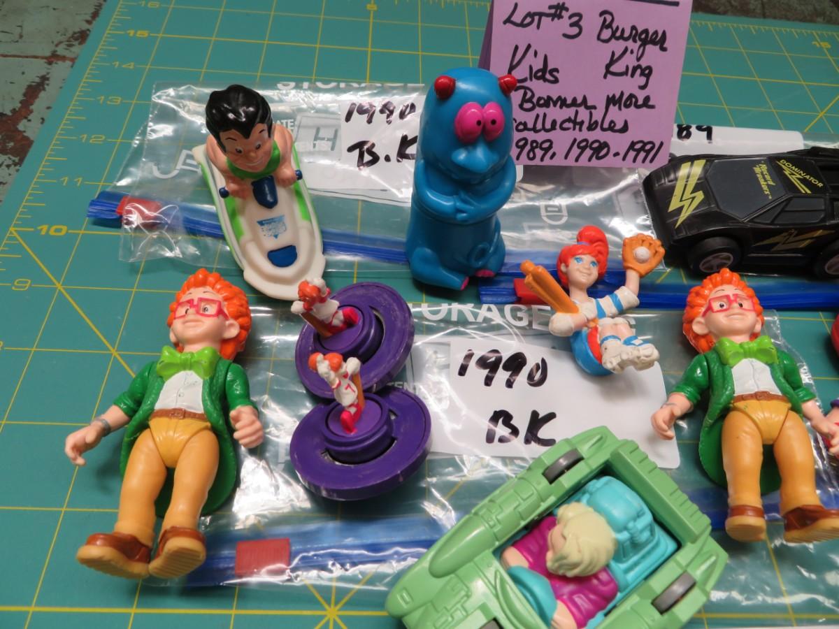 Vintage 1989, 1990-91 Burger King Kids Toys Boomer Club more Action LOT ...