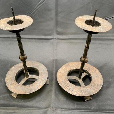 CAST IRON CANDLESTICKS