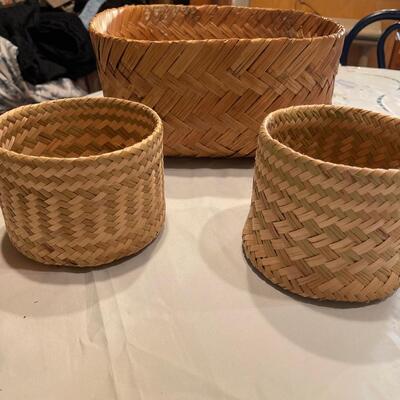 3 Wicker Baskets
