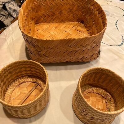 3 Wicker Baskets