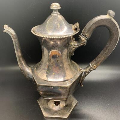 Poole Vintage Tea Pot with Wood ðŸªµ Handle 8â€ wide x 8.5â€ high approx