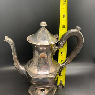 Poole Vintage Tea Pot with Wood ðŸªµ Handle 8â€ wide x 8.5â€ high approx