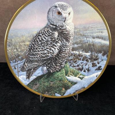 Lot 21  Spode Owl Plate